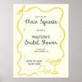 Met de Hand Getekende Hoofd Squeeze Bruidsdouche W Poster (Voorkant)