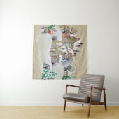 Met de hand getekende illustratie met winterlandsc wandkleed (In Situ (horizontaal))