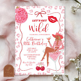 Met de Hand Getekende Illustratie Rood Roze Laten Kaart