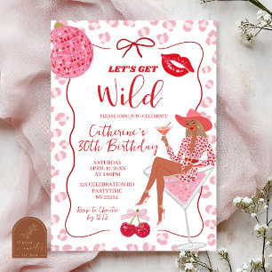 Met de Hand Getekende Illustratie Rood Roze Laten  Kaart