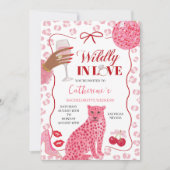 Met de Hand Getekende Illustratie Roze Bachelorett Kaart (Voorkant)