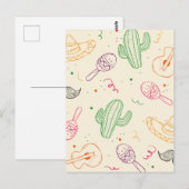 met de hand getekende illustratie van Cinco de May Briefkaart (Voorkant / Achterkant)