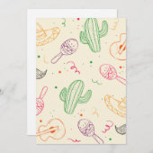 met de hand getekende illustratie van Cinco de May Feestdagenkaart (Voorkant / Achterkant)