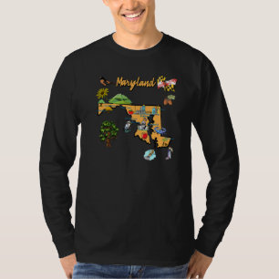 met de hand getekende illustratie van de toeristen t-shirt