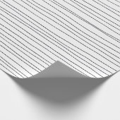 Met de hand getekende instripes lijnen zwart-wit p cadeaupapier (Hoek)
