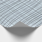 Met de hand getekende instripnetlijnen zwart en bl cadeaupapier (Hoek)