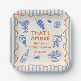 Met de hand getekende Italiaanse That's Amore Brui Papieren Bordje
