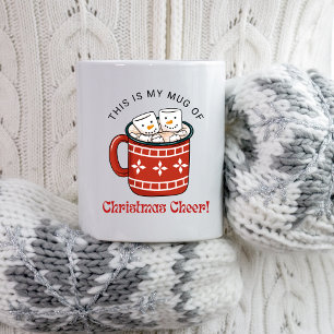 Met de hand getekende Kerst warme choco Lekkere Ke Koffiemok