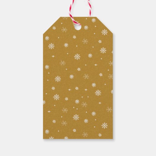 Met de hand getekende kerstboom uit de midden van  cadeaulabel (Achterkant)