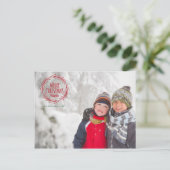 Met de hand getekende kerstfeestdag foto Briefkaar Feestdagenkaart (Staand voorkant)