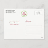 Met de hand getekende kerstfeestdag foto Briefkaar Feestdagenkaart (Achterkant)