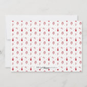 Met de hand getekende kerstfeestdag fotokaart feestdagenkaart (Achterkant)