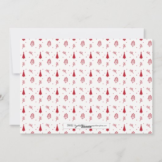 Met de hand getekende kerstfeestdag fotokaart feestdagenkaart (Achterkant)