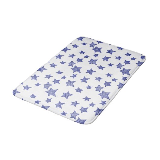 Met de hand getekende kerststerren badmat (Gekanteld)