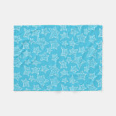 Met de hand getekende kerststerren fleece deken (Voorkant (Horizontaal))