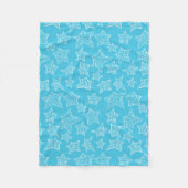 Met de hand getekende kerststerren fleece deken (Voorkant)