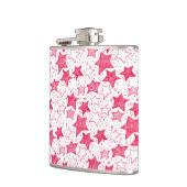 Met de hand getekende kerststerren heupfles (Links)