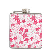 Met de hand getekende kerststerren heupfles (Voorkant)