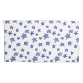 Met de hand getekende kerststerren kussensloop (Achterkant-Rechts)