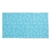 Met de hand getekende kerststerren kussensloop (Achterkant-Links)