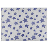 Met de hand getekende kerststerren snijplank (Voorkant)