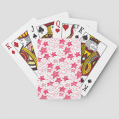 Met de hand getekende kerststerren speelkaarten (Achterkant)