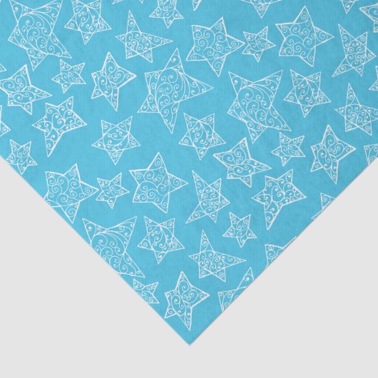 Met de hand getekende kerststerren tissuepapier (Detail)