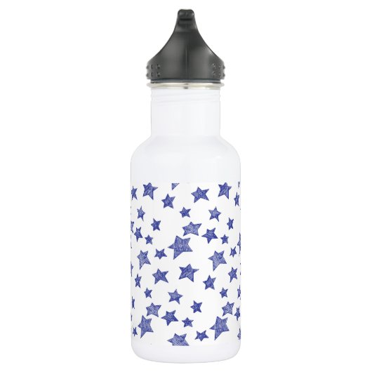 Met de hand getekende kerststerren waterfles  (Rechts)