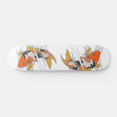 Met de Hand Getekende Koi Skateboard Deck (Horizontaal)
