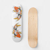 Met de Hand Getekende Koi Skateboard Deck (Voorkant)