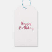 Met de hand getekende koningsproteas op witte cade cadeaulabel (Achterkant)