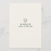 Met de hand getekende krabbeldoodles St. Patrick's Kaart (Achterkant)
