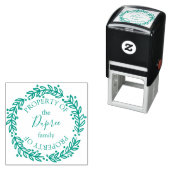 Met de hand getekende krans Eigendom van Naam Zelfinktende Stempel (In situ)