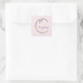 Met de hand getekende letter C Initiaal monogram w Vierkante Sticker (Tas)