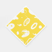 Met de hand getekende, leuke gebogen lijnen, ontwe servet (Hoek)