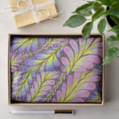 Met de hand getekende levendige roze gele botanisc tissuepapier (Geschenk)