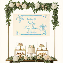 Met de Hand Getekende Limoen Baby Shower Welkom
