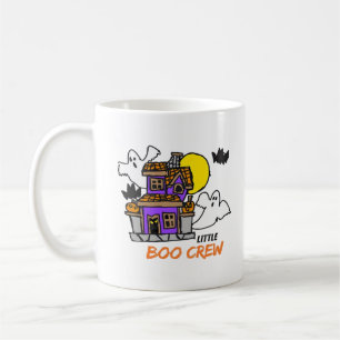 Met de Hand Getekende Little Boo Crew Halloween Koffiemok