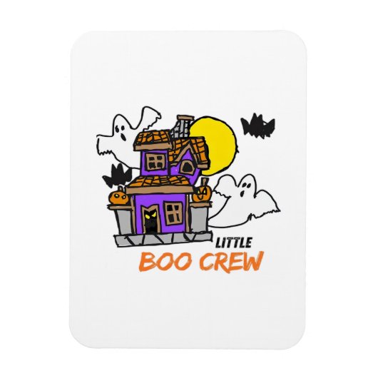 Met de hand getekende Little Boo Crew Halloween Magneet (Verticaal)