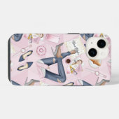 Met de Hand Getekende Meisjesbaas iPhone Hoesje (Achterkant horizontaal)