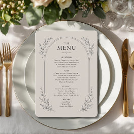 Met de Hand Getekende Minimalistische Christelijke Menu