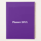 Met de hand getekende moderne bloemrijke chic Plan Planner (Achterkant)