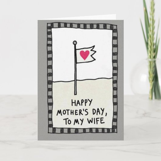 Met de Hand Getekende Moeder Liefde Kaart (Voorkant)