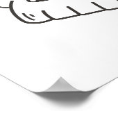 met de hand getekende mystieke tattoos doedelen,   poster (Hoek)