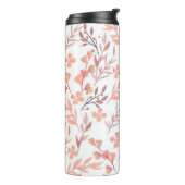 Met de hand getekende, naadloze, florale ornament  thermosbeker (Gedraaid links)