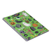 Met de hand getekende naadloze patronen met schatt notitieboek (Rechterzijde)