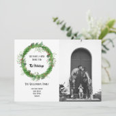 Met de hand getekende Nieuw huis voor de feestdage Feestdagenkaart (Staand voorkant)