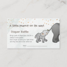 Met de hand getekende olifant kleine pinda luier r
