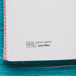 Met de hand getekende op maat gemaakte handgeschre rubberstempel