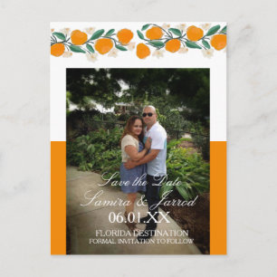 Met de Hand Getekende Oranje Botanische Save the D Briefkaart